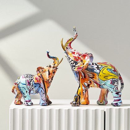 Graffiti Elephant Sculpture - Hemkonst
