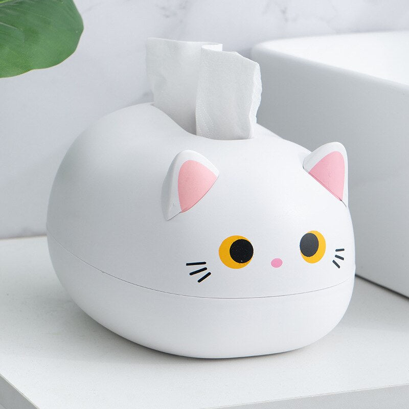 Nordic Kawaii Cat Tissue Box