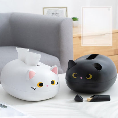 Nordic Kawaii Cat Tissue Box