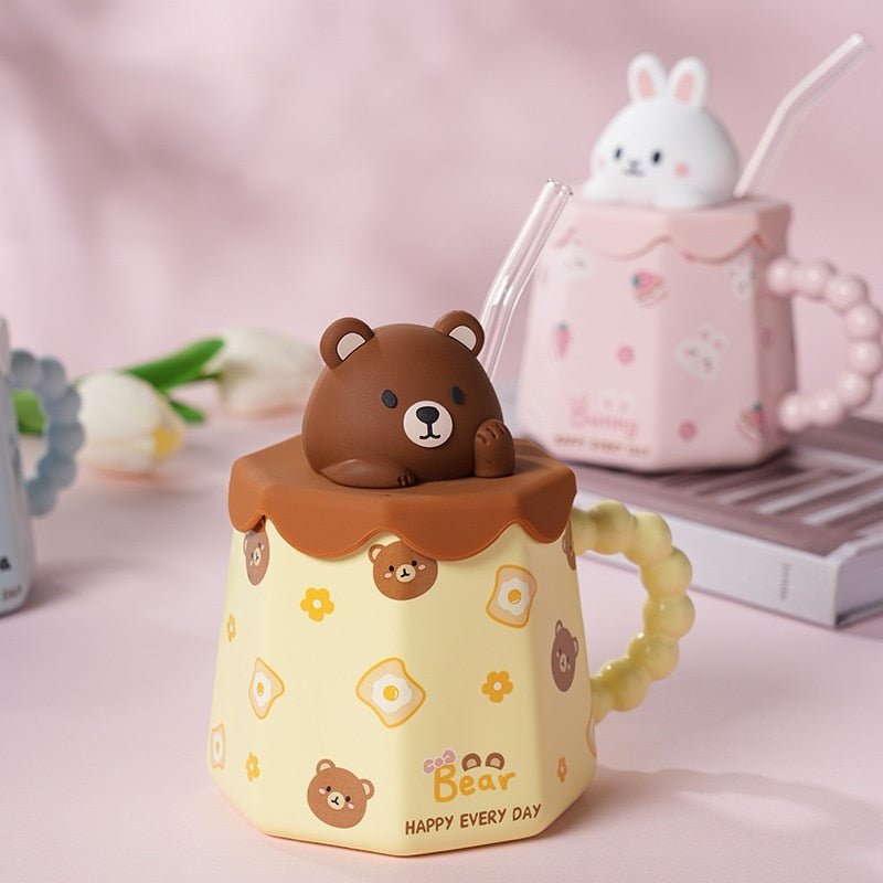 Cute Cartoon Ceramic Mug - Hemkonst