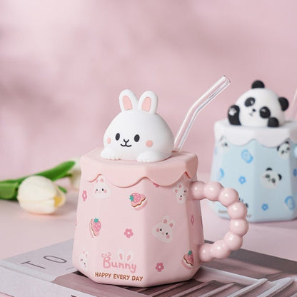 Cute Cartoon Ceramic Mug - Hemkonst