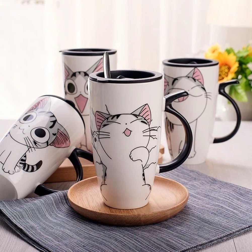 Cute Cat Ceramics Coffee Mug - Hemkonst