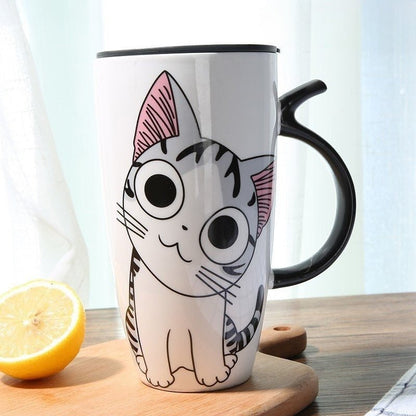 Cute Cat Ceramics Coffee Mug - Hemkonst