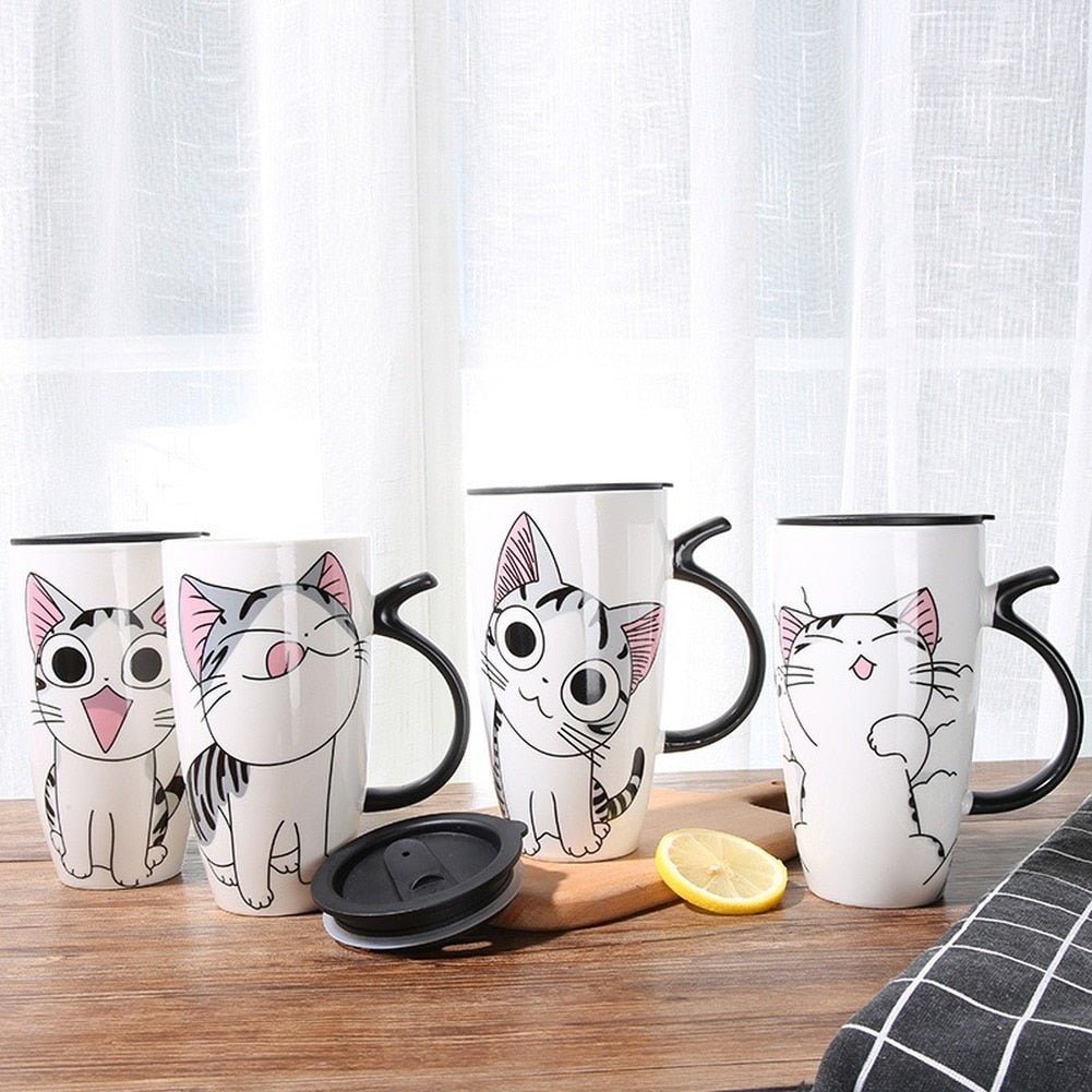 Cute Cat Ceramics Coffee Mug - Hemkonst