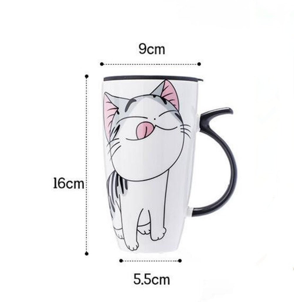 Cute Cat Ceramics Coffee Mug - Hemkonst