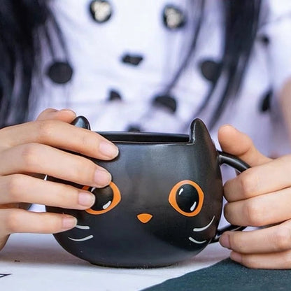 Cute Mysterious Black Cat Coffee Mug - Hemkonst