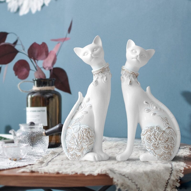 European Cute Resin Cat Figurines - Hemkonst