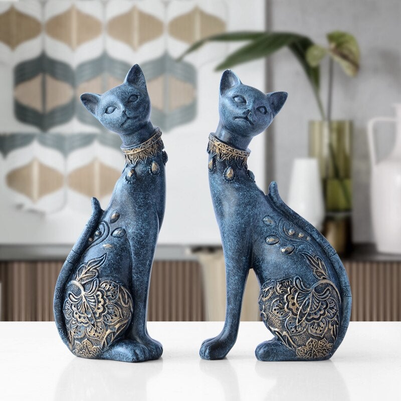 European Cute Resin Cat Figurines - Hemkonst