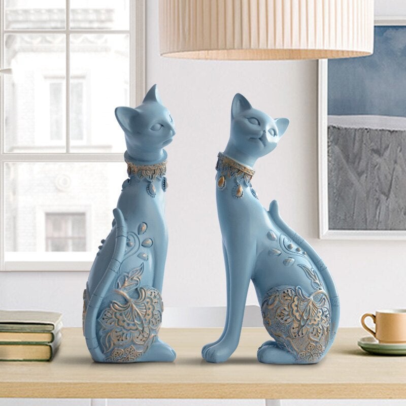 European Cute Resin Cat Figurines - Hemkonst