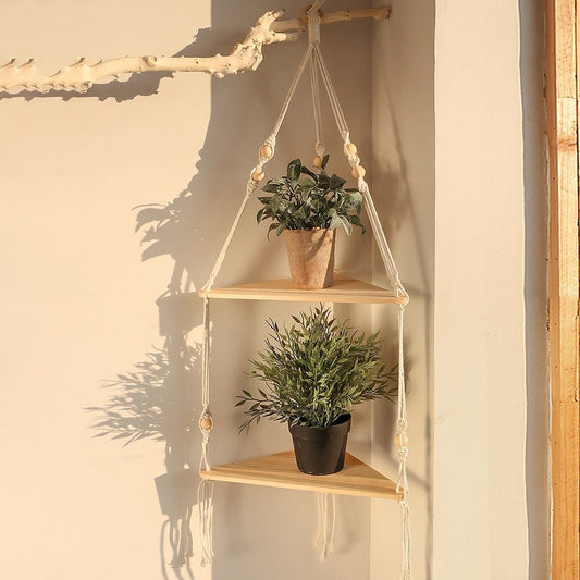 Floating Shelves Wood Stand - Hemkonst