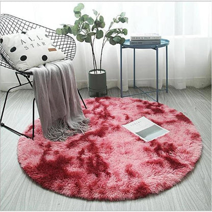 Fluffy Plush Round Carpet - Hemkonst