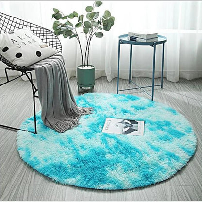 Fluffy Plush Round Carpet - Hemkonst