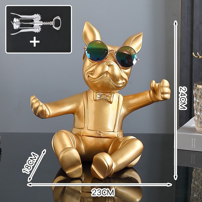 French Bulldog Wine Holder - Hemkonst