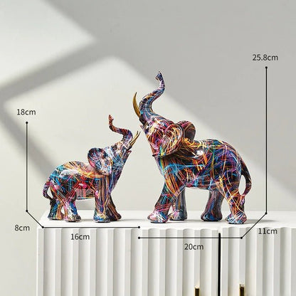 Graffiti Elephant Sculpture - Hemkonst