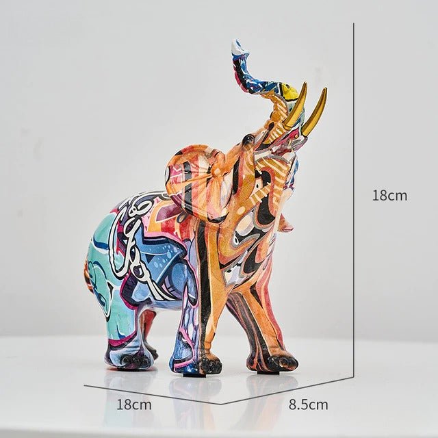 Graffiti Elephant Sculpture - Hemkonst