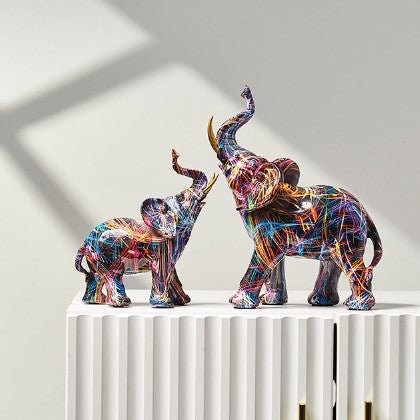 Graffiti Elephant Sculpture - Hemkonst