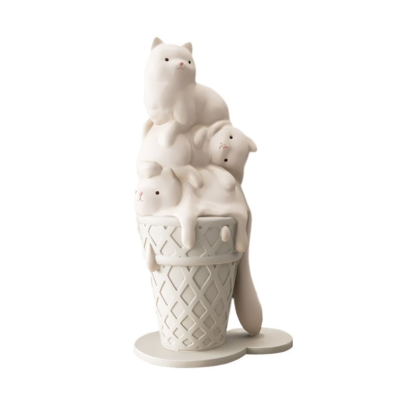 Ice Cream Cat Sculpture - Hemkonst