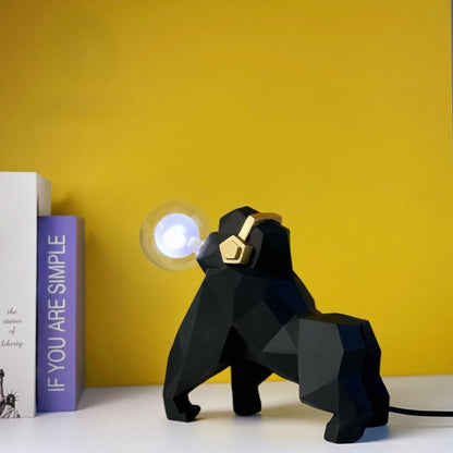 Light Bulb Gorilla Sculpture Figurine - Hemkonst