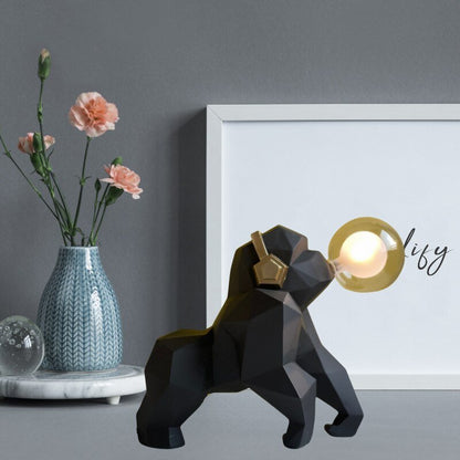 Light Bulb Gorilla Sculpture Figurine - Hemkonst