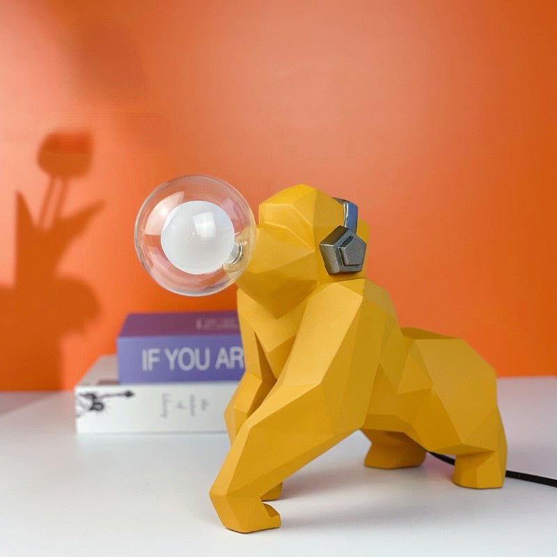 Light Bulb Gorilla Sculpture Figurine - Hemkonst