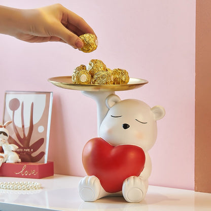 Love Heart Polar Bear Storage Tray - Hemkonst