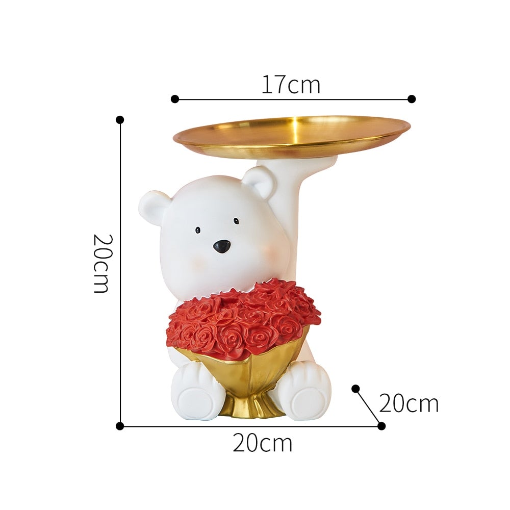 Love Heart Polar Bear Storage Tray - Hemkonst