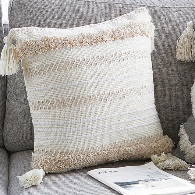 Morocco Tassel Cushion Cover - Hemkonst