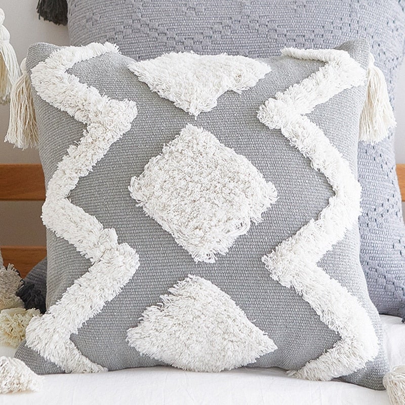 Morocco Tassel Cushion Cover - Hemkonst