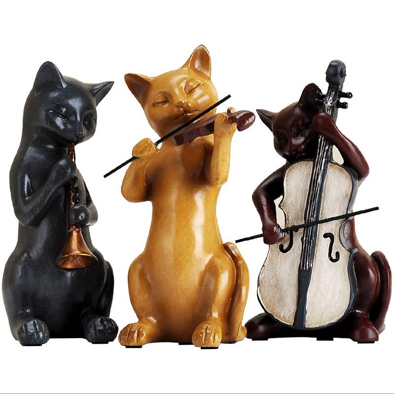 Music Resin Cat Ornaments - Hemkonst
