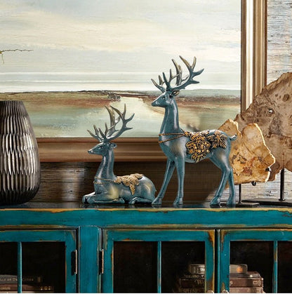 Nordic home decoration Deer Resin Statue - Hemkonst