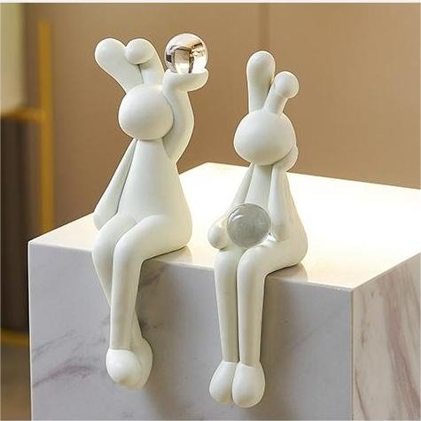 Nordic Rabbit Sculpture - Hemkonst