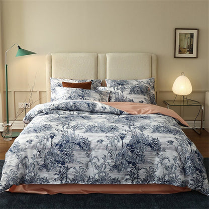 Pink Pastoral Flowers Bedding Set - Hemkonst