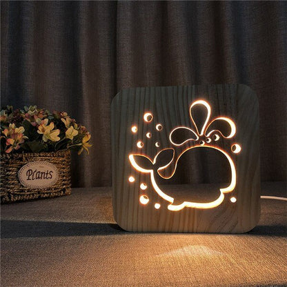 Wooden Animal Display Lamp - Hemkonst