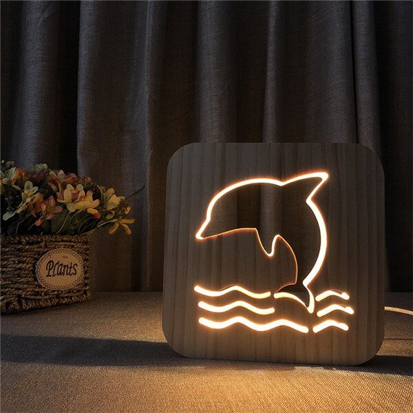 Wooden Animal Display Lamp - Hemkonst