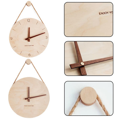 Wooden Nordic Wall Clock - Hemkonst