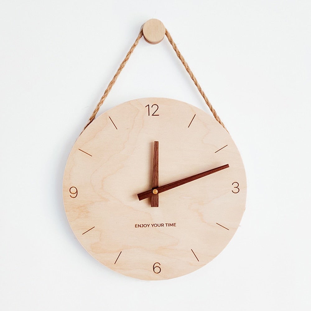 Wooden Nordic Wall Clock - Hemkonst